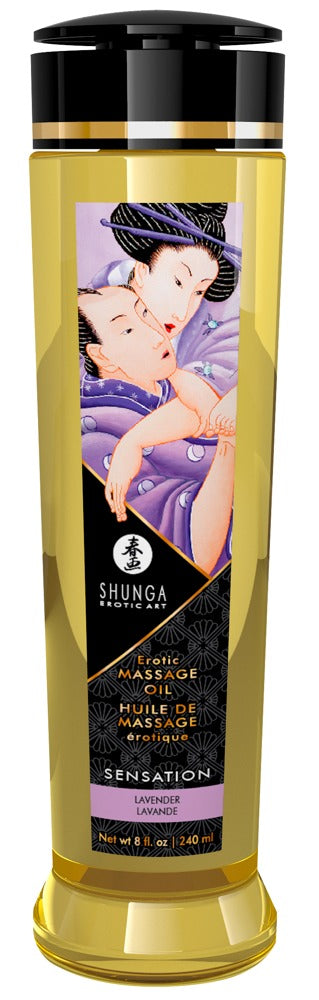 SHUNGA Massage Öl Sensation Lavender 240ml Verpackung