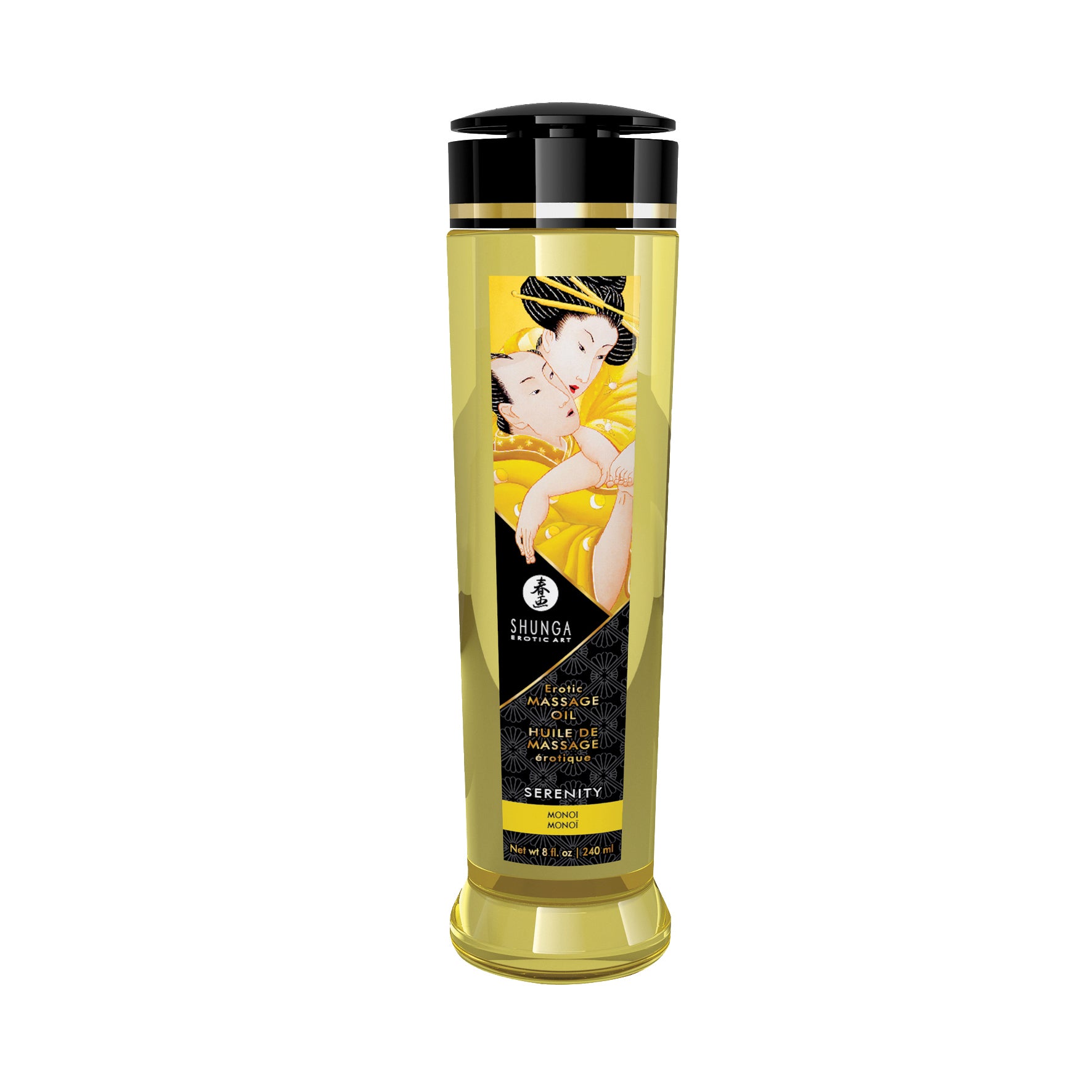 SHUNGA Massageöl Serenity Monoi 240ml Detailansicht Verpackung