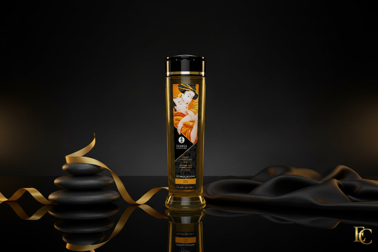 SHUNGA Massageöl Stimulation Pfirsich 240ml Frontansicht