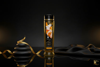SHUNGA Massageöl Stimulation Pfirsich 240ml Frontansicht