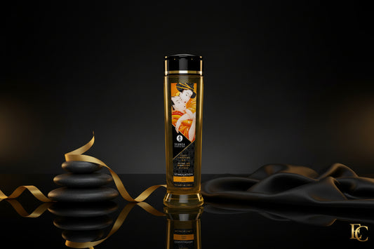 SHUNGA Massageöl Stimulation Pfirsich 240ml Frontansicht