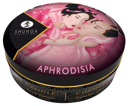 Shunga Mini Massagekerze Roses geschlossene Metalldose