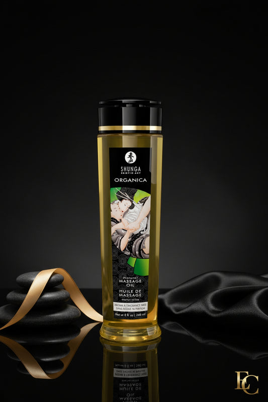 SHUNGA Organica Massageöl Duftfrei 240ml Frontansicht