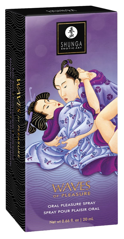 Shunga Waves of Pleasure Exotic Fruits Mundspray Verpackungsdesign