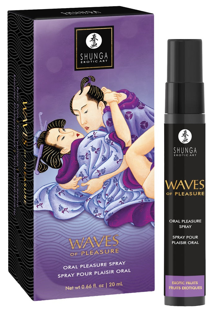 Shunga Waves of Pleasure Exotic Fruits Mundspray Verpackung Vorderseite