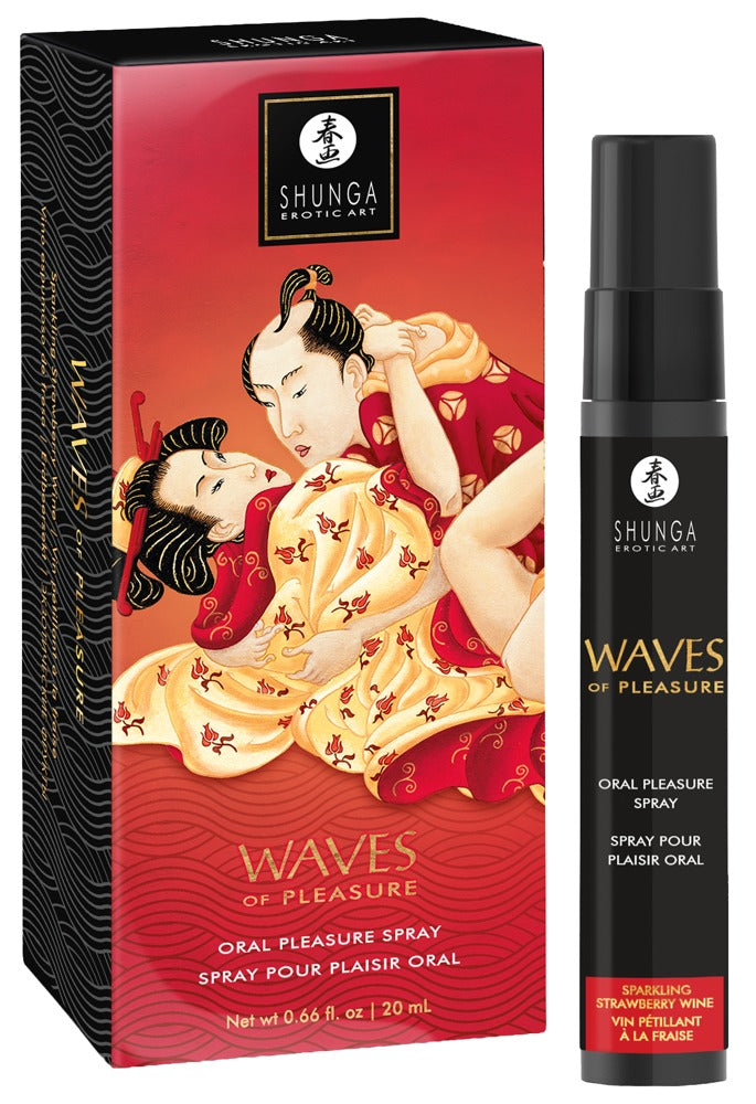 Detailansicht SHUNGA Waves of Pleasure Spray Strawberry Flakon