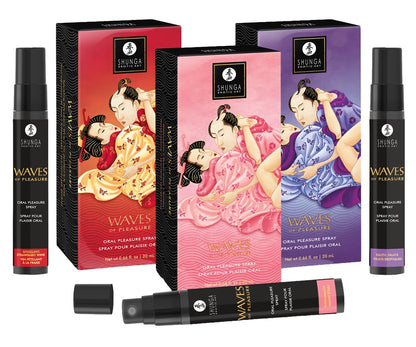 SHUNGA Waves of Pleasure Spray Strawberry Produktübersicht Set