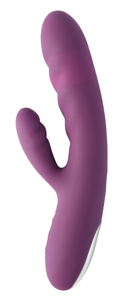 SVAKOM Avery Rabbitvibrator mit Stoßfunktion aus Silikon Seitenansicht