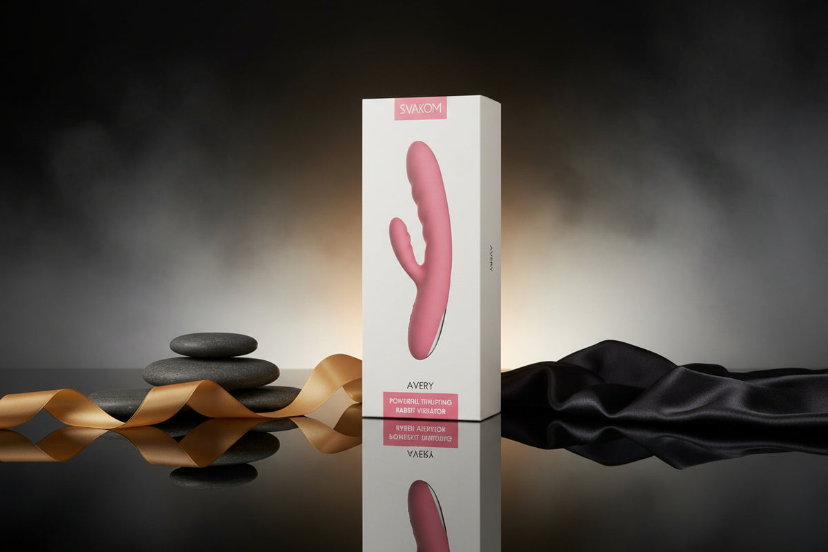 SVAKOM Avery Rabbitvibrator Verpackung Seitenansicht