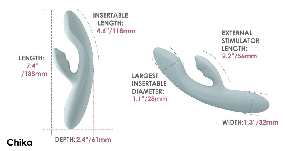SVAKOM Chika Rabbitvibrator Set mit Verpackung und Zubehör