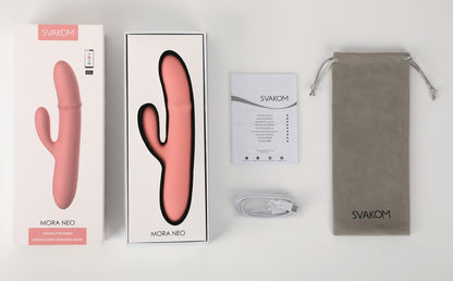SVAKOM Mora Neo Rabbitvibrator – Lieferumfang mit Zubehör
