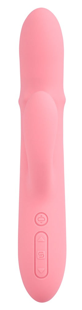 SVAKOM Mora Neo Rabbitvibrator Rosa – schlanke Seitenansicht des Dual-Stimulation Vibrators
