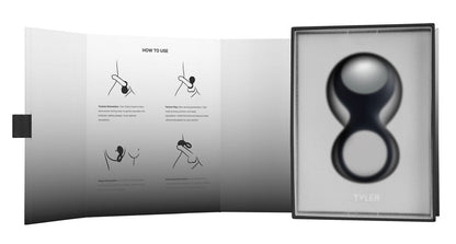 SVAKOM Tyler Vibro-Penisring Produktverpackung mit Inhalt