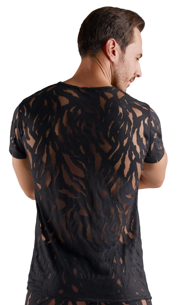 Rückansicht des Svenjoyment Ausbrenner-Shirts am Model