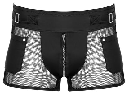 Vorderansicht der Svenjoyment Mattlook-Pants mit Netz-Einsätzen