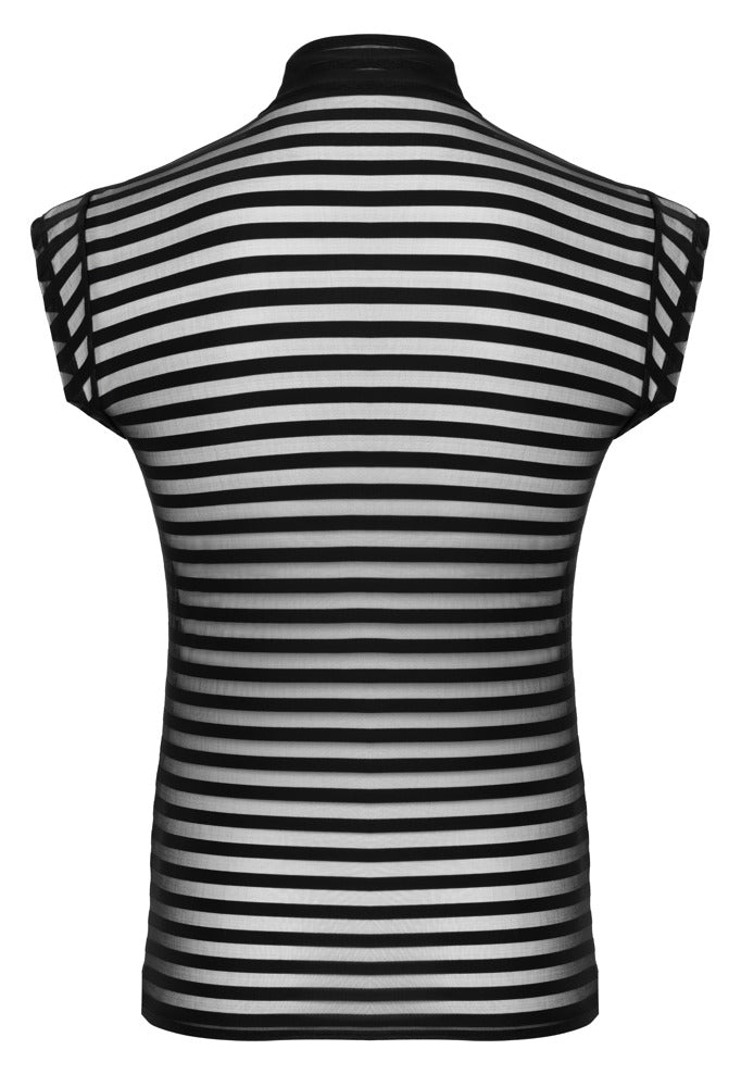 Rückansicht des Svenjoyment Querstreifen-Shirts mit durchgehendem Streifenmuster