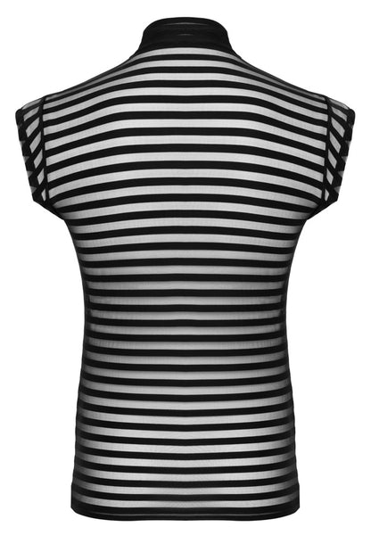 Rückansicht des Svenjoyment Querstreifen-Shirts mit durchgehendem Streifenmuster