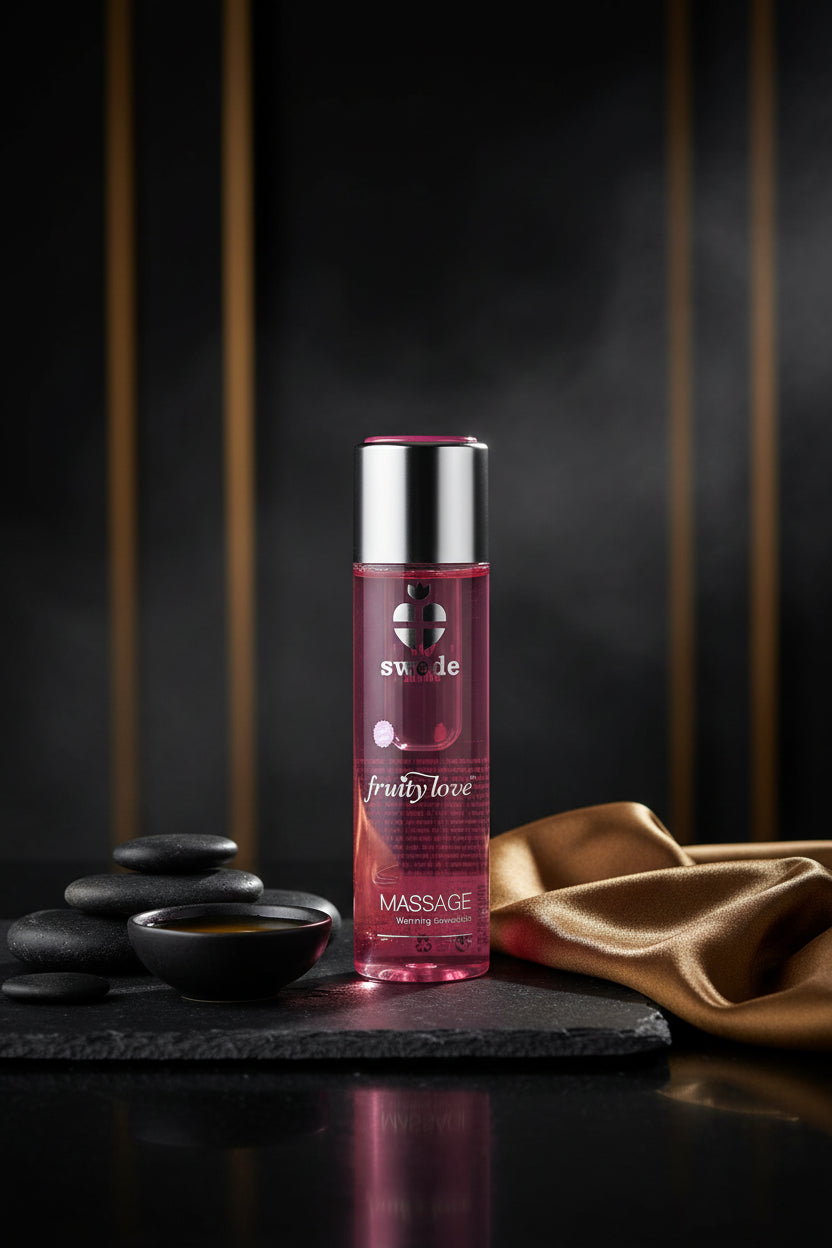 Fruity Love Massage Lotion von Swede mit Erdbeersekt-Duft