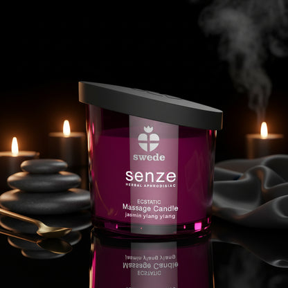 Swede SENZE Massage Candle Ecstatic hochwertige Massagekerze mit ätherischen Ölen