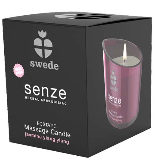Swede SENZE Massage Candle Ecstatic Verpackung der Massagekerze im hochwertigen Design