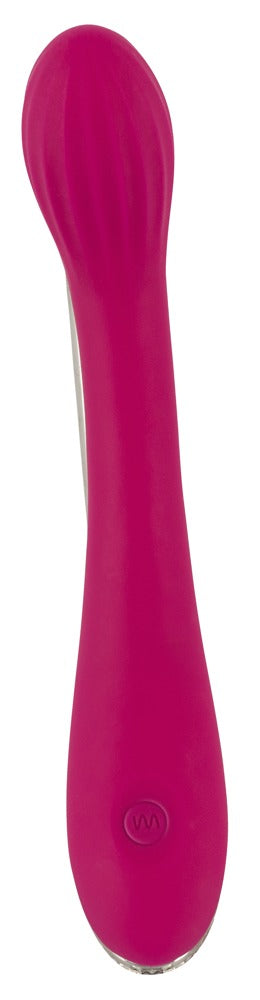 Sweet Smile G-Spot Vibrator in Pink – Frontansicht mit schlankem Schaft und abgerundetem Stimulationskopf