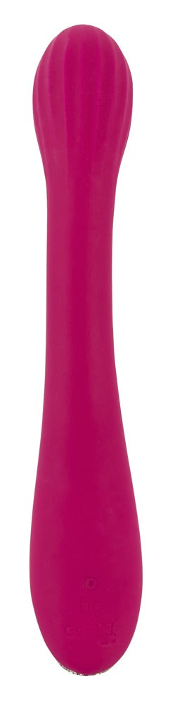Sweet Smile G-Spot Vibrator in Pink – Rückansicht mit schlanker länglicher Form und leicht geschwungenem Schaft