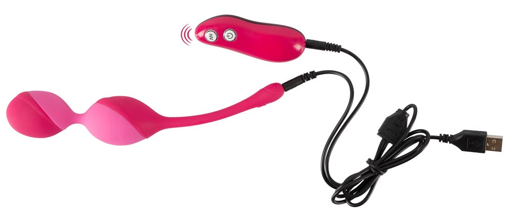 Sweet Smile Vibrokugeln mit USB-Ladekabel und Fernbedienung im Detail