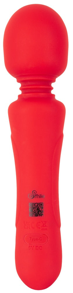 Rückansicht des Sweet Smile Super Powerful Vibrating Wand mit Bedienelement am ergonomischen Griff