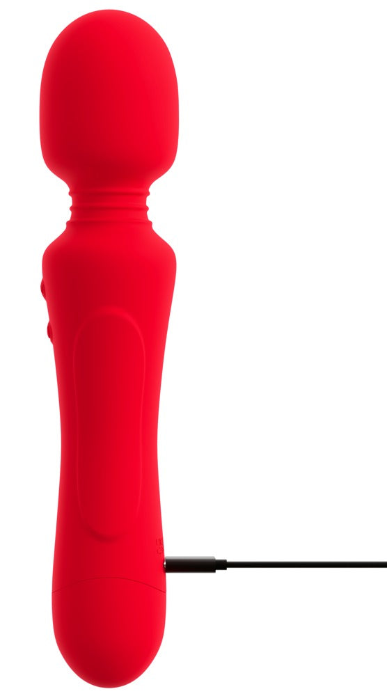Sweet Smile Super Powerful Vibrating Wand beim Aufladen mit angeschlossenem USB-C-Ladekabel