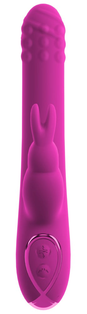 Sweet Smile Rabbit Vibrator in frontaler Ansicht mit integrierten Bedientasten