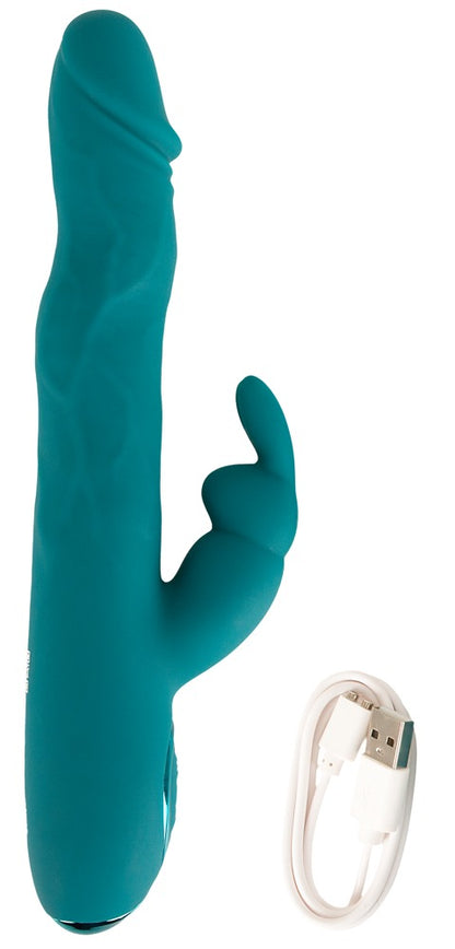 Wiederaufladbarer Sweet Smile Rabbit Vibrator mit beiliegendem USB-Ladekabel