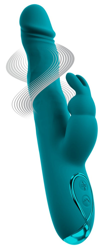 Sweet Smile Rabbit Vibrator mit Darstellung der dynamischen Wiggling-Bewegung des Schafts