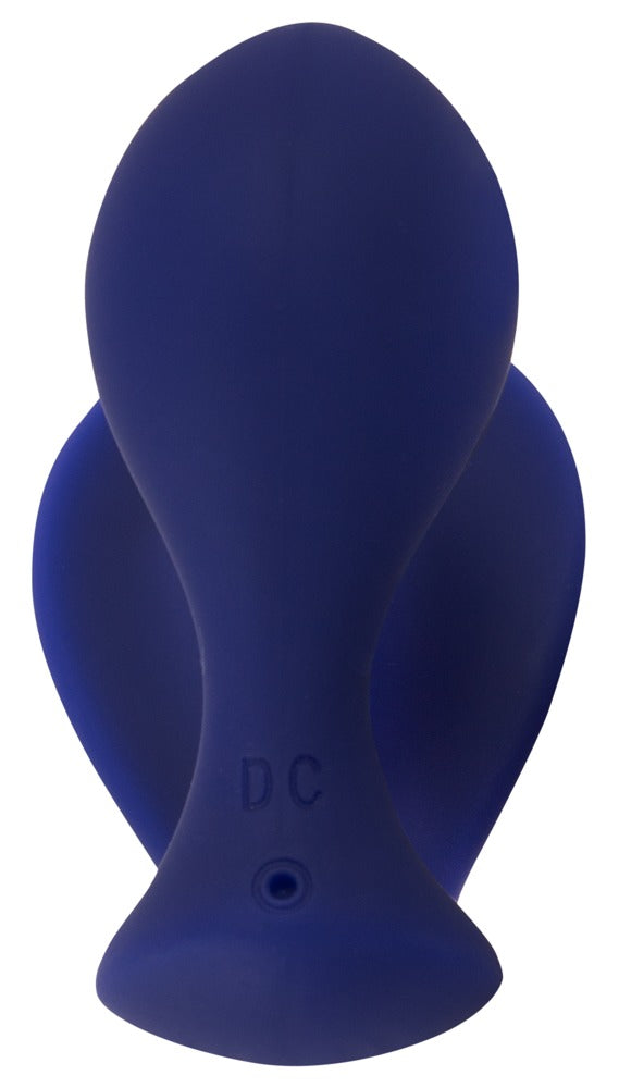 Sweet Smile RC Anal Panty Vibe in Dunkelblau – Rückansicht mit kompakter geschwungener Form und zwei Stimulationsbereichen