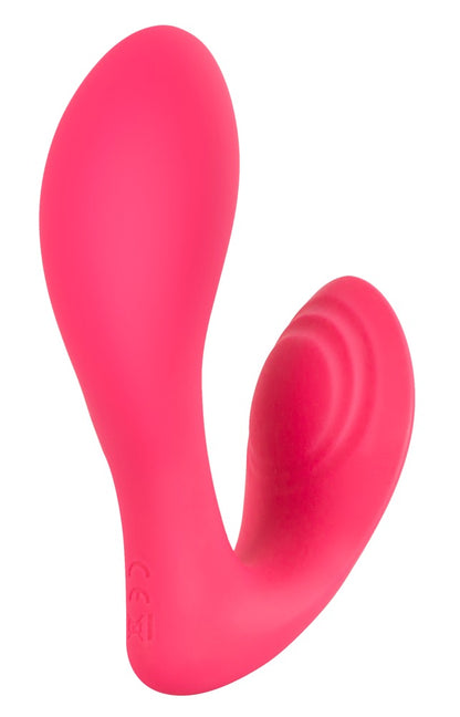 Sweet Smile RC G-Spot Panty in Pink – Frontansicht mit zwei unterschiedlich geformten und geschwungenen Stimulationsarmen