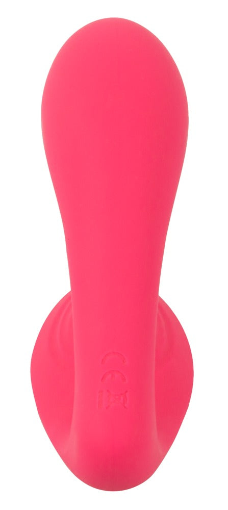 Sweet Smile RC G-Spot Panty in Pink – Rückansicht mit kompakter Basis und zwei geschwungenen Stimulationsbereichen
