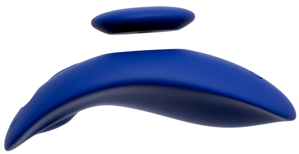 Sweet Smile RC Panty Vibrator Slim in Dunkelblau – Unteransicht der flachen ergonomisch gebogenen Form