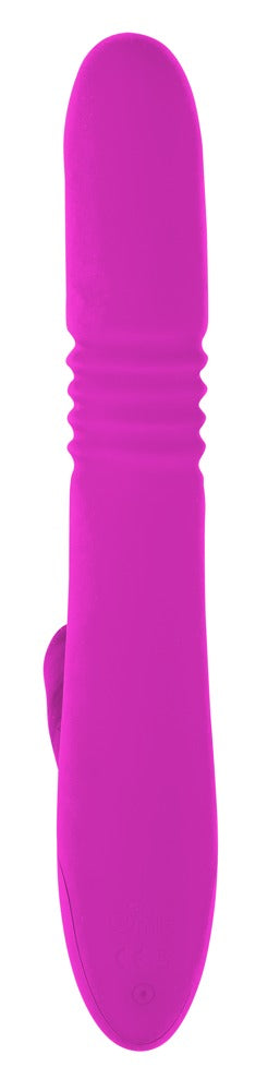 Sweet Smile Thrusting Pearl Rabbit in Pink – Rückansicht mit schlanker länglicher Form und strukturiertem Schaft