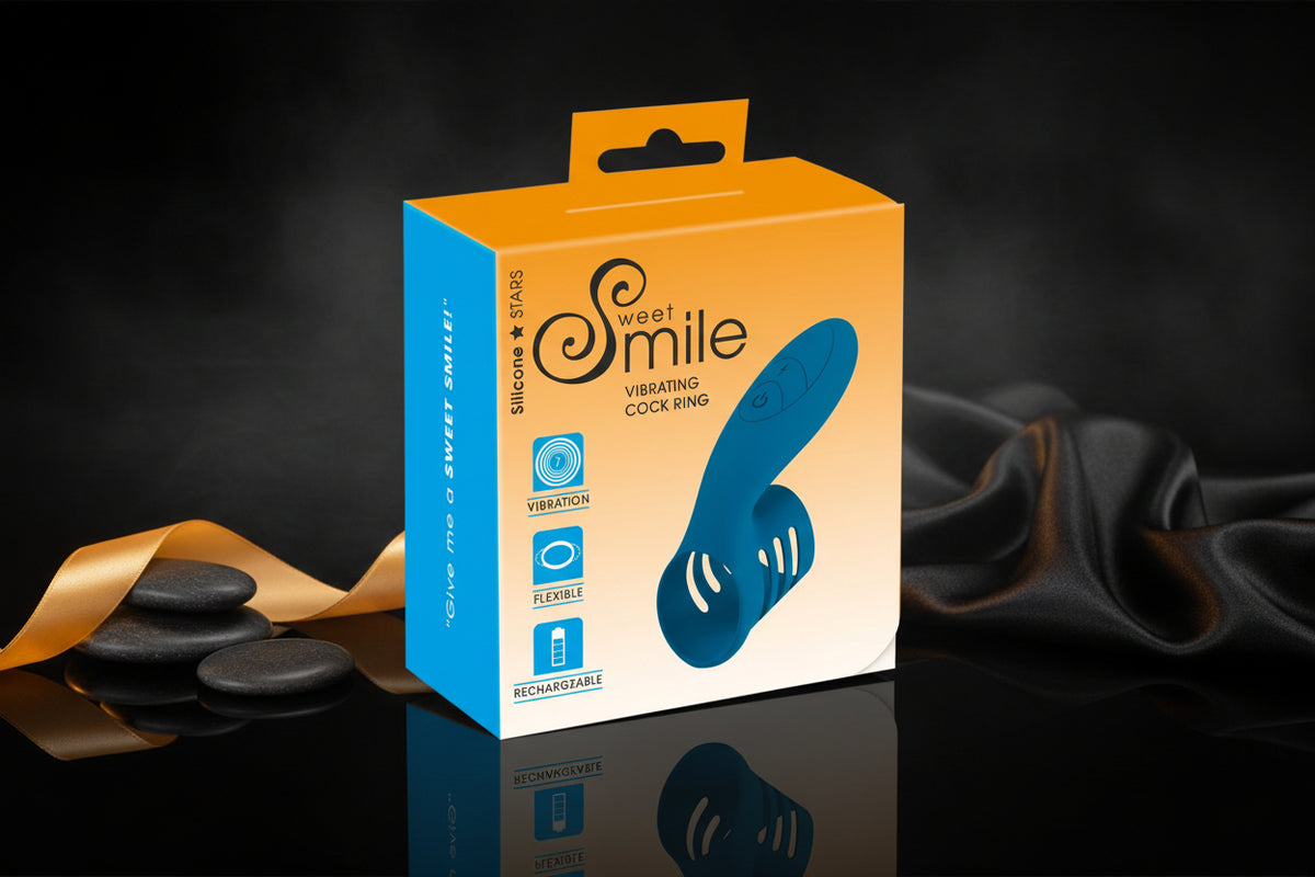 Sweet Smile Vibrating Cock Ring für Männer in diskretem Design