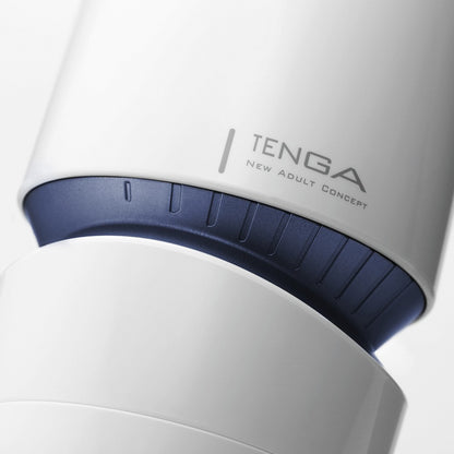 Detail des modernen Designs des Tenga Aero Cobalt Ring Masturbators
