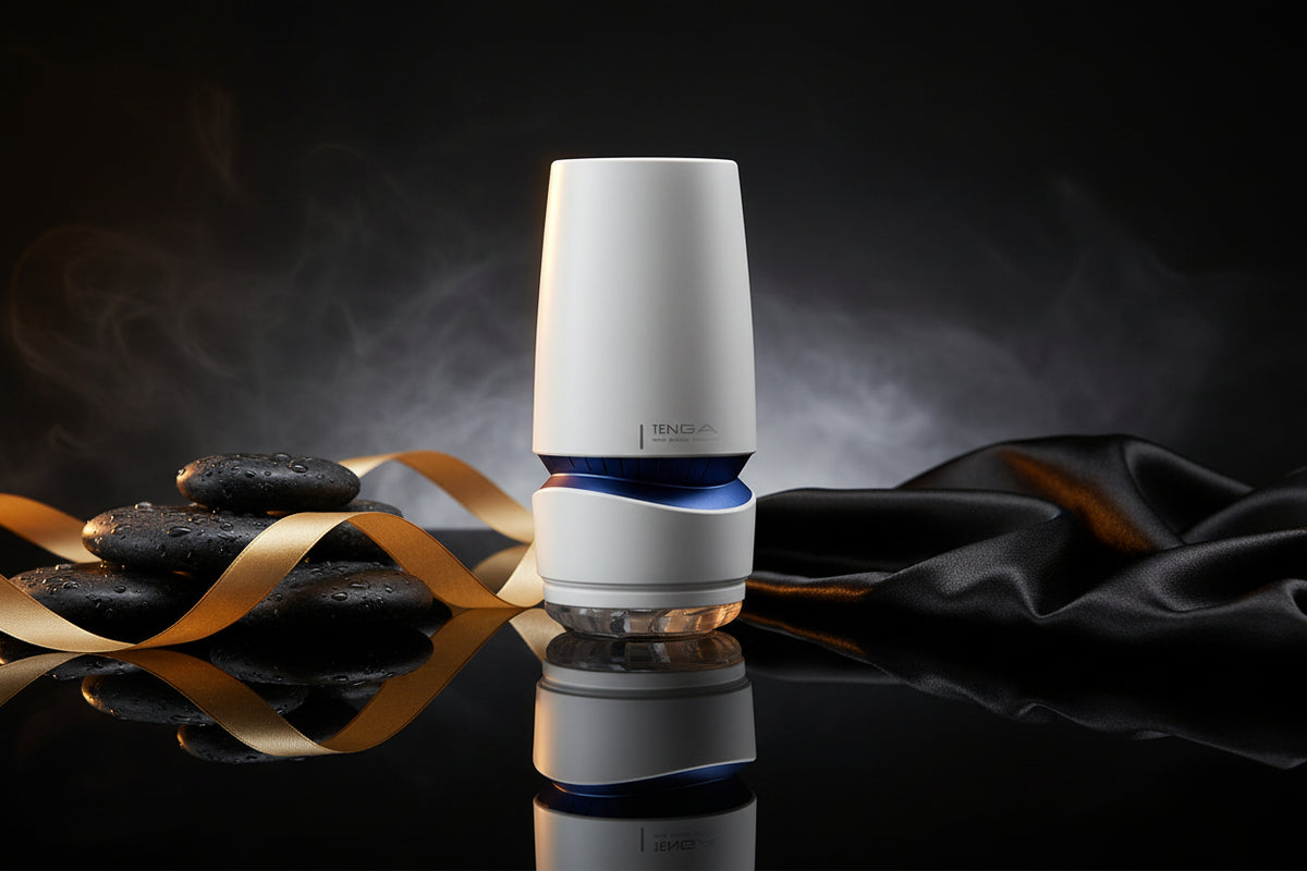 Tenga Aero Cobalt Ring, ein innovativer Masturbator für individuelle Intensität.
