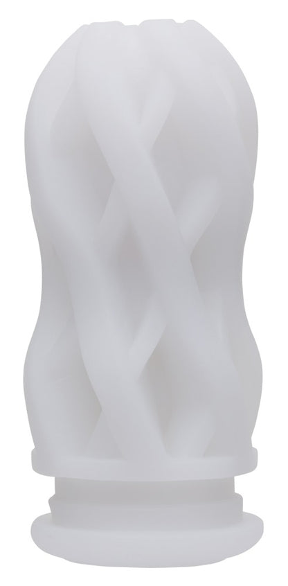 Innenstruktur des Tenga Air Tech Masturbators mit gerillter und gedrehter Kanalform