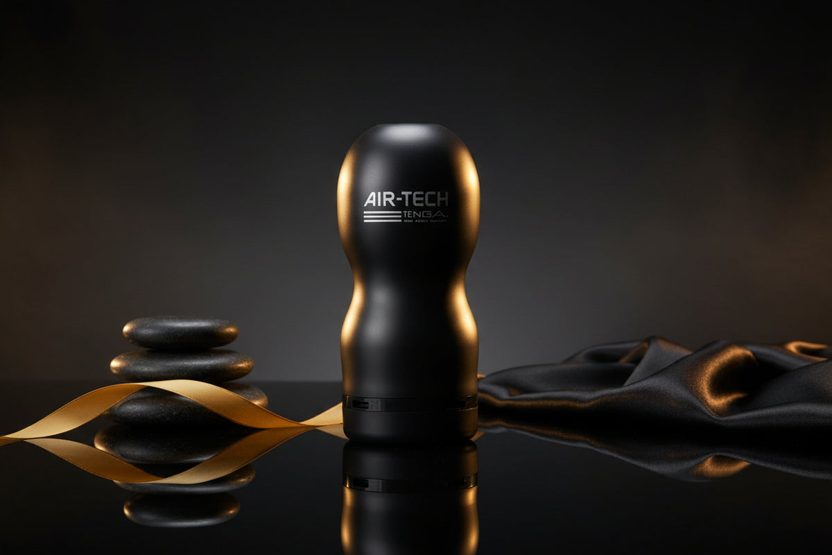 Tenga Air Tech Schwarz Masturbator, wiederverwendbar mit Vakuumeffekt