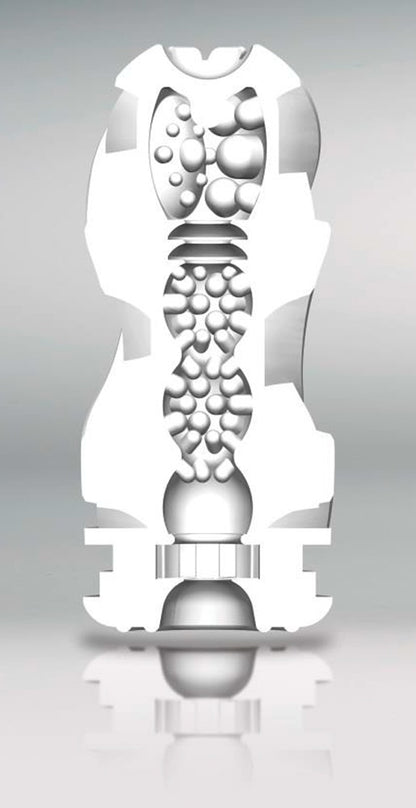 Verpackung des Tenga Air Tech Silber Masturbators in minimalistischem, diskretem Design