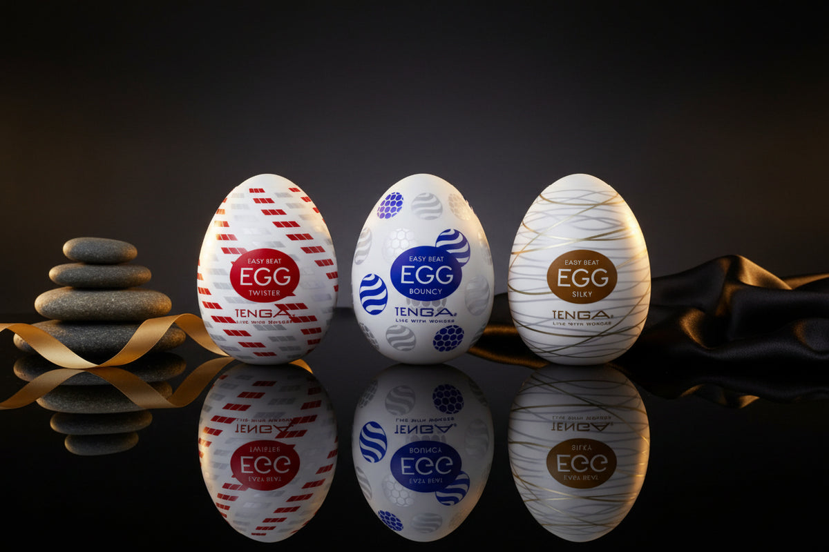 Tenga Egg Standard Set 2 – Dreiteiliges Set für abwechslungsreiche Intimität