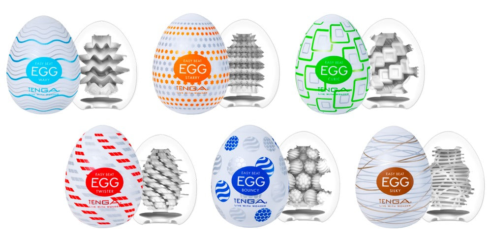 Tenga Egg Variety Standard 6er Set mit verschiedenen inneren Stimulationsstrukturen