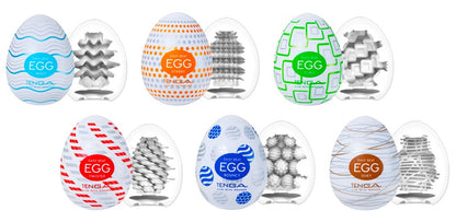 Tenga Egg Variety Standard 6er Set mit verschiedenen inneren Stimulationsstrukturen