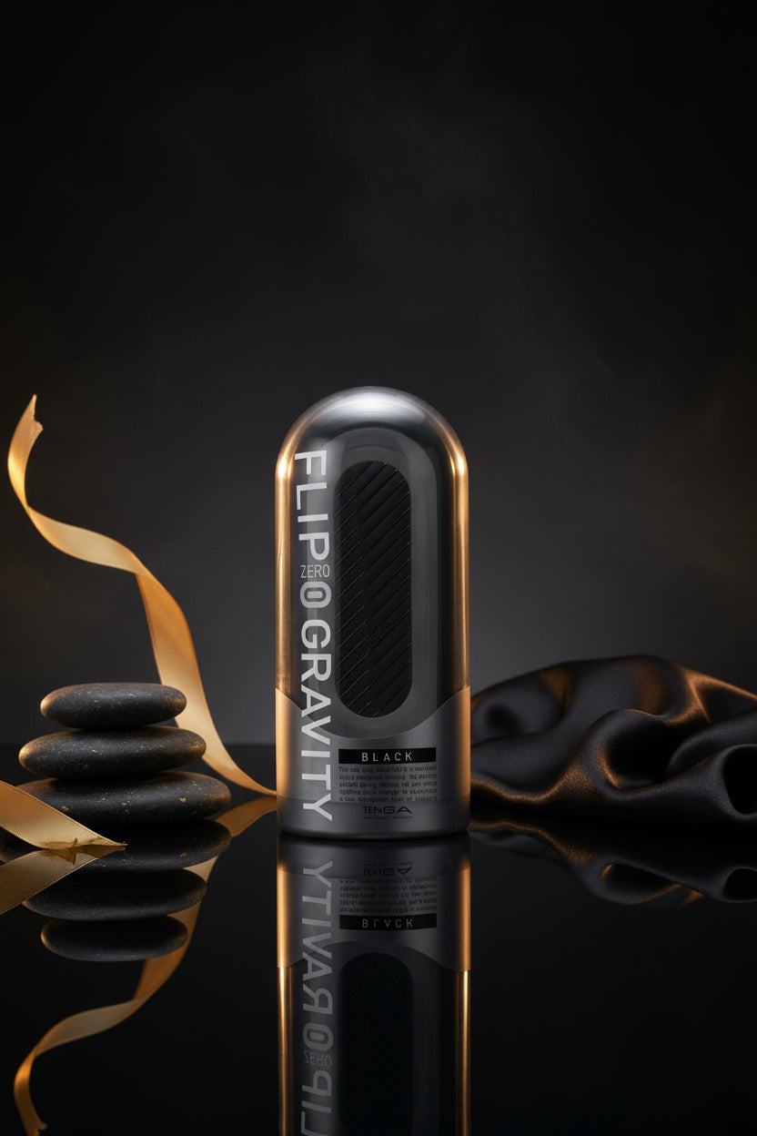Tenga Flip 0 (Zero) Gravity in Schwarz, hochwertiger Masturbator für Männer