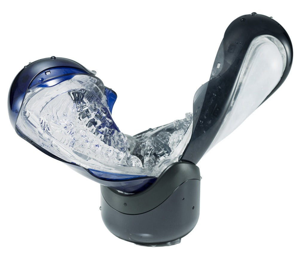 TENGA Flip 360 geöffnete Innenstruktur mit Spiraldesign