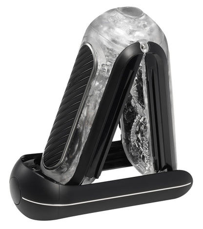 Tenga Flip Zero Electronic Vibrations aufgeklappt in Seitenansicht