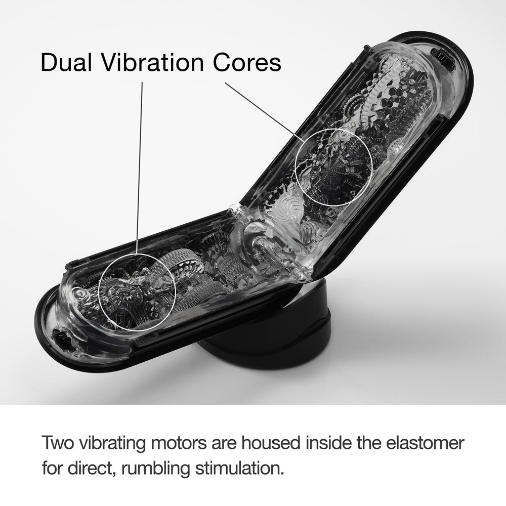 Detailansicht des strukturierten Innenkanals des Tenga Flip Zero Electronic Vibrations